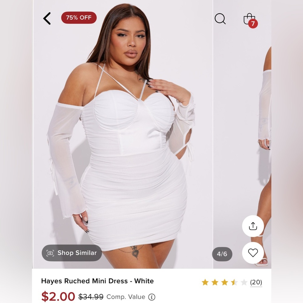 Hayes Ruched Mini dress